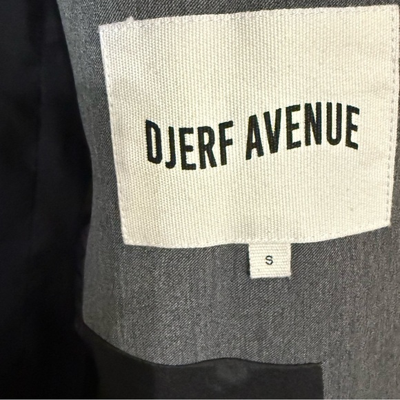 NEW Djerf Avenue Forever Coat Long Button Oversized Blazer in Grey size small - Picture 14 of 14